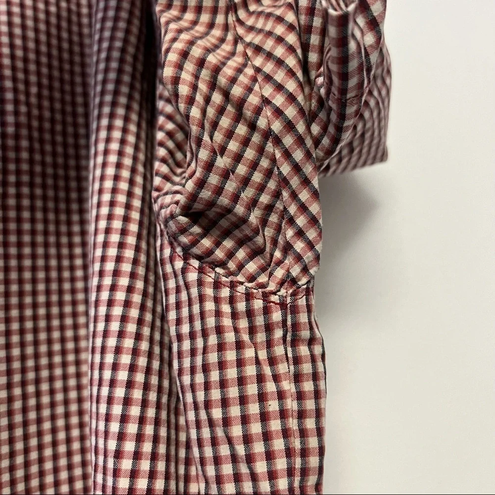 Levi’s Red Tab Red & White Checkered Short Sleeve Button Down Shirt